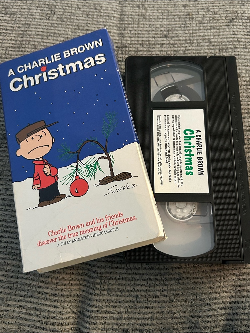 A Charlie Brown Christmas VHS Tape - Classic Holiday Special peanuts movie